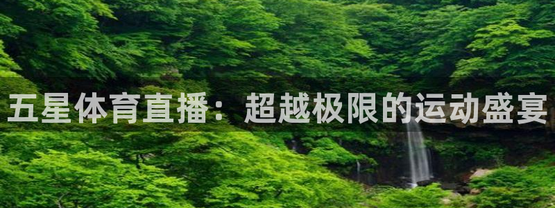 qy千亿球友体育：五星体育直播：超越极限的运动盛宴